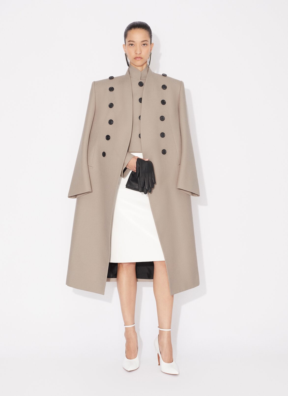 SHORT BREASTED JACKET ALAÏA NUDE SHORT BREASTED JACKET